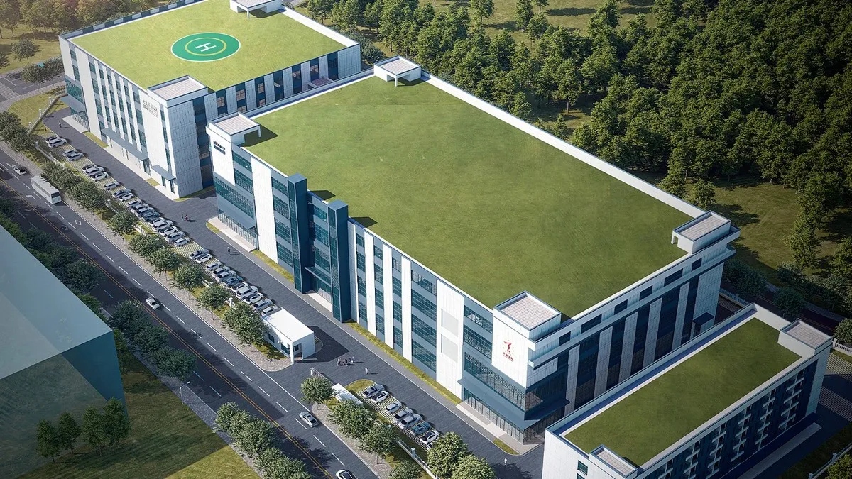 Rendering of DEVA's new headquarters building