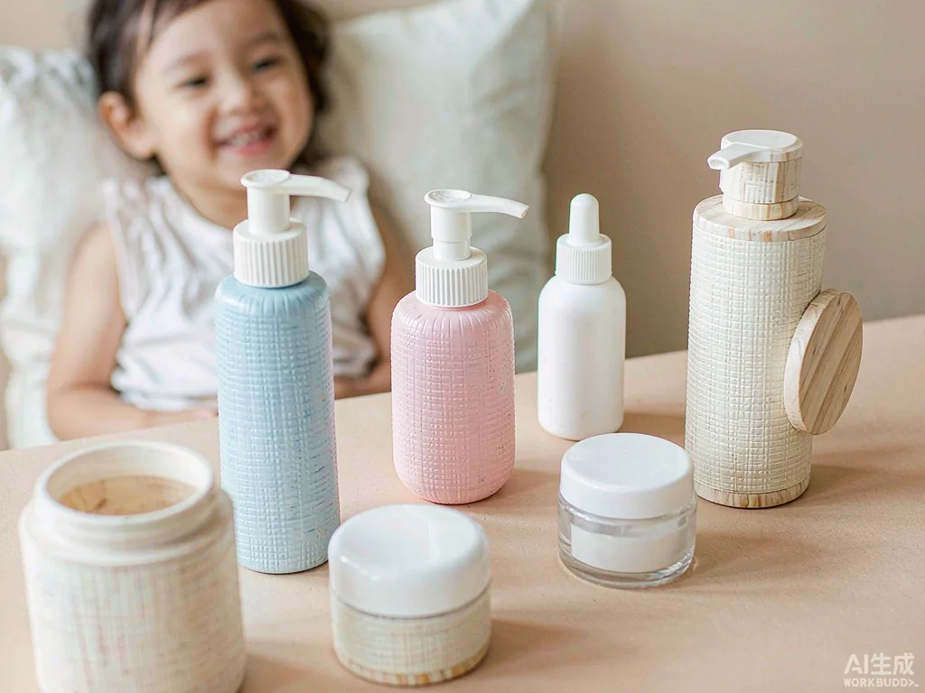 Concept illustration of baby-grade skincare safety standards